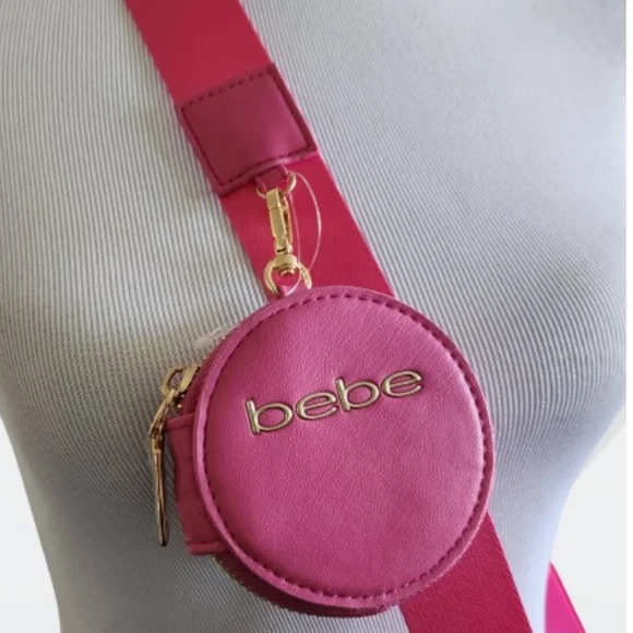 šļøā¬ļøšHOST PICKš bebe Pink Mara Nylon Crossbody Bag With Coin Purse - Picture 4 of 15